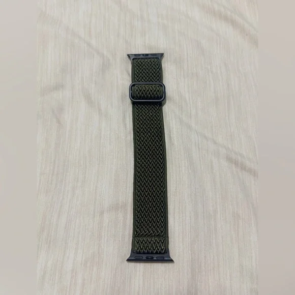 Solo Loop Army Green Watch Band with Metal Buckle - Picture 6 of 7
